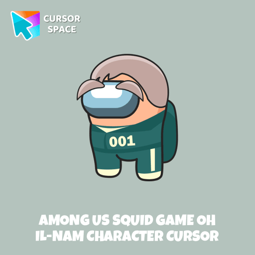 Among Us Squid Game Oh Il-Nam Character cursor pointer cursor