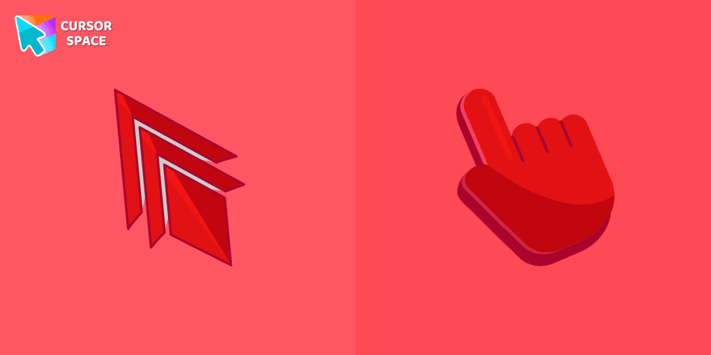 Triple Red cursor cursor pack